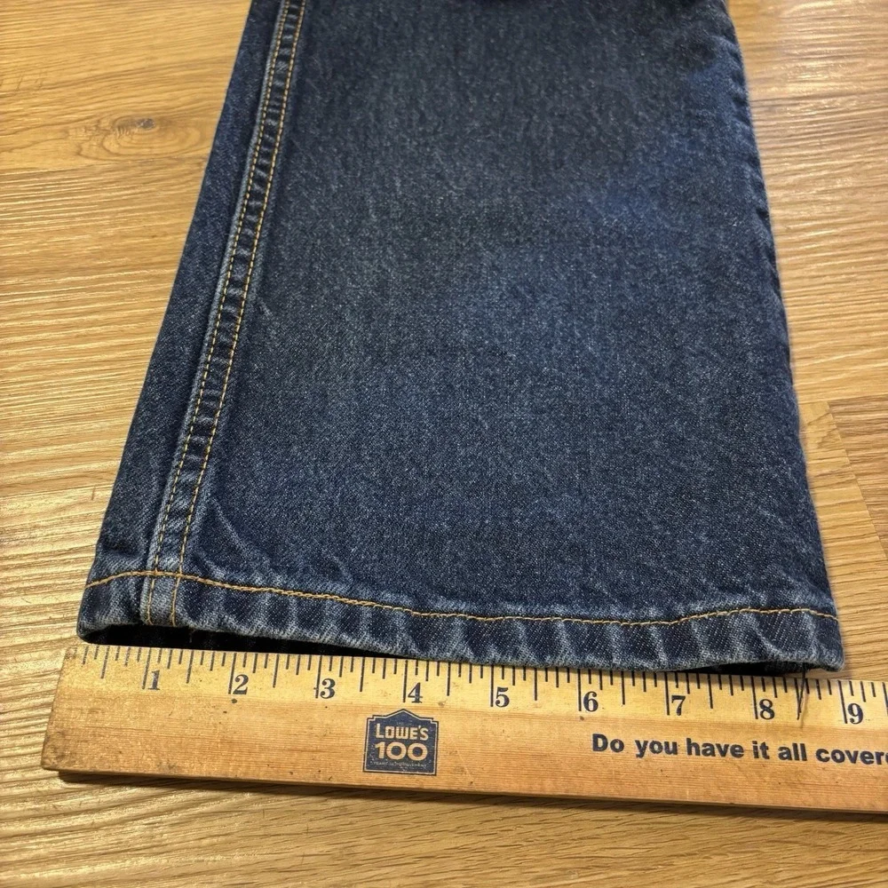 VTG Levi's 517 Boot Cut Jeans Men's 36x32 USA Made Dark Indigo Denim Cowboy Y2K